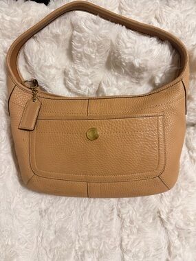 Coach Ergo pebbled leather hobo bag